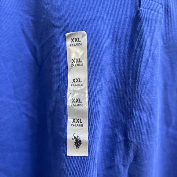 NWT Men’s Size XXL U.S. POLO AASN Short-sleeve Polo Shirt Logo Embroidered Blue - Picture 10 of 13